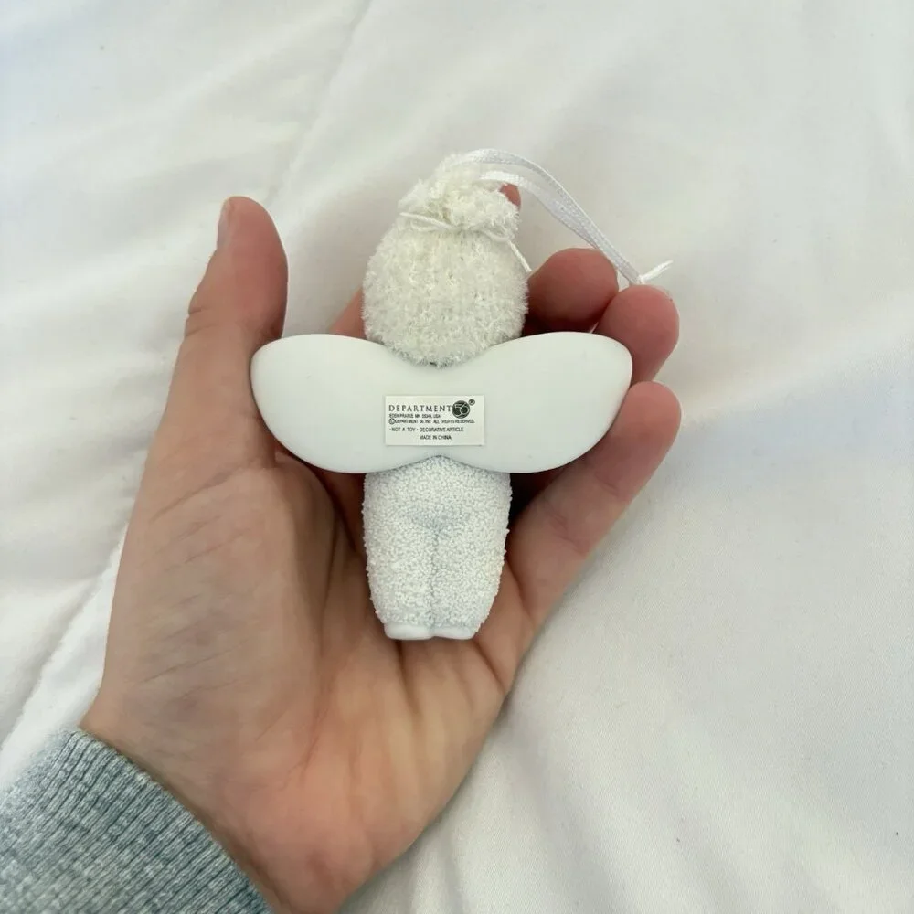 Department 56 Snow Baby Ornament Angel Best Teacher Book Enesco‎ 2010 White